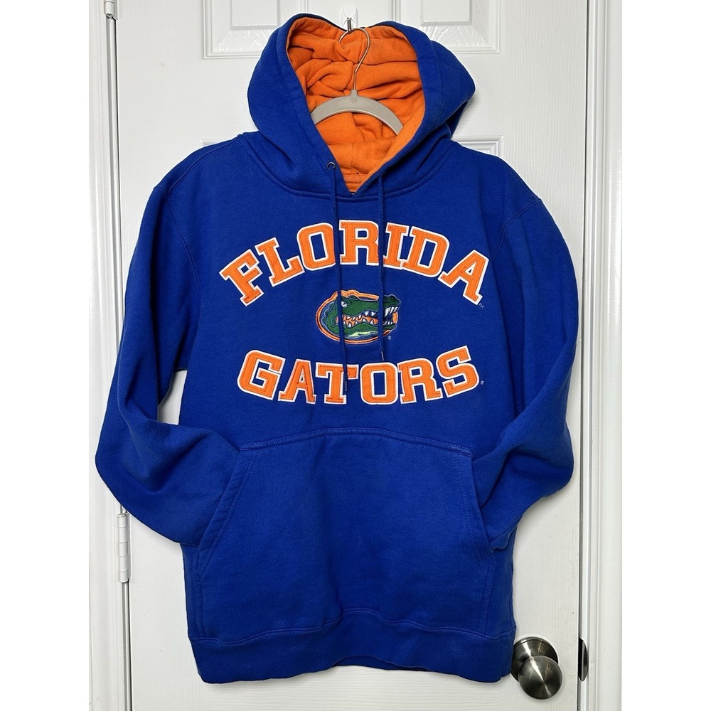 Team Edition Florida Gators Blue Fully Embroidered Pullover Hoodie Men's Small